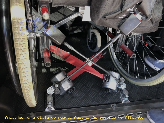 Anclajes silla de ruedas Austria Aeropuerto de Alicante